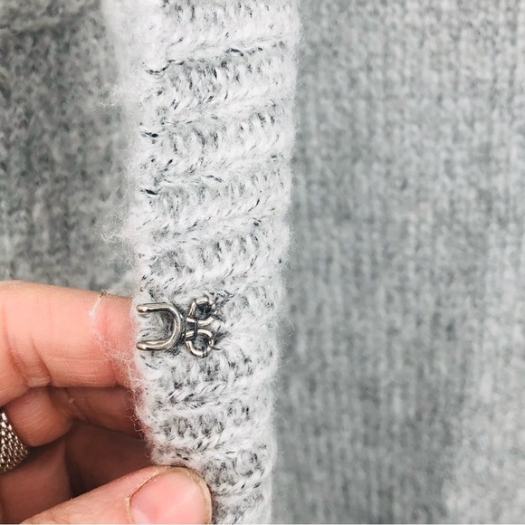 Mystree Women’s gray. duster sweater, calf length grey Size‎ large - Picture 9 of 14